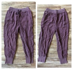 Free People Dark Purple Joggers